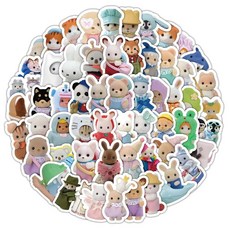 가족 카와이 실바니안 낙서 장식 개 귀여운 100 방수 스티커 DIY 수하물 케이스 휴대폰, 100pcs