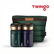 트윙고 마리노 더블 보온죽통 도시락 세트 1200ml, 상세설명 참조, 없음
