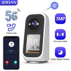 JOOAN PTZ 와이파이 카메라 화상 통화 2.8 인치 화면 아기 울음 소리 감지 5G 와이파이 보안 IP 카메라, 01 영국 플러그_01 CHINA, 03 3MP add 32G Card