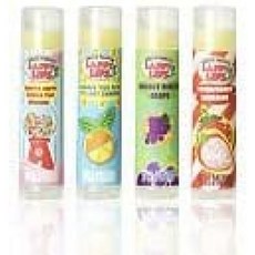 Lappy Lips 100 % Natural with USDA 유기농 립밤 무료 Lappy Lip 스티커가있는 아이들을 위해! (버블 껌, 1, 단일상품