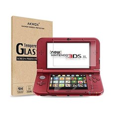 (2 in 1) 3DS XL/New XL과 호환되는 강화 유리 스크린 프로텍터 + HD 클리어 크리스탈 PET 필터