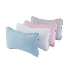 목욕베개 목베개 반신욕기 반신욕 낮은베개 4D 그물 목욕 베개 흡입 컵 욕실 비 슬립 스파 3D, 1개