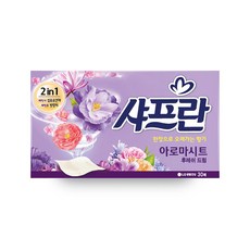 샤프란 아로마시트 섬유유연제 후레쉬 드림 본품, 2개, 30매입