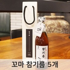 요리유 안심 참기름 직접 짠 꼬마 고소한 참기름 350ml 5개, 1, 본상품선택