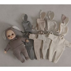 토토리콩콩이 인형옷 피카부 백일 키즈 돌, 화이트메란, 1개