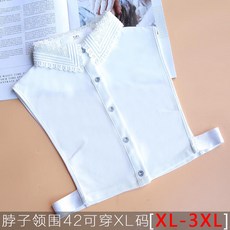 레이스 넥케이프 페이크카라 스타일리쉬 가을 화이트 러플
