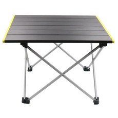 야외 접이식 캠핑 테이블 알루미늄 합금 휴대용 레저 테이블 식탁, 노란색