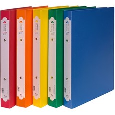 [현풍] A4 수입지2공링바인더 (70mm/3cm) 128-7, 노랑-O링