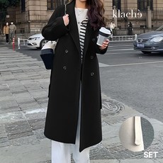 클라셰 크리미데일리롱코트+벨트SET_CL4WCT002C