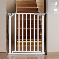 펫동어 고양이 울타리 펜스 안전문 반려견 가림막, 1개, 폭 202-209cm 높이 105cm