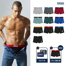 PSG 파리생제르망 남성 드로즈 언더웨어 10종 + 파우치 세트