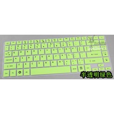 숨엔아로마(햇빛다솜) 노트 에이서다 컴퓨터 키보드 보호필름 R7572GE5411E5471GE14ES1411, 1, 반 투명 그린 126