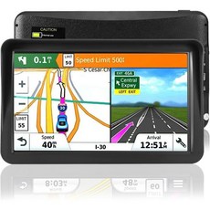 카 트럭 2024용 GPS 내비게이션 - 시스템 9인치 터치스크린 내비게이터 16GB 256M(음성 안내 포함) 속도 카메라 경고 자동 GPS(평생 지도 업데이트, 1개