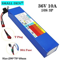 36V 10Ah 18650 리튬 이온 배터리 팩 10S3P 동일한 port15A BMS 및 30A 퓨즈 장치 250-500W 고출력 전기 자전거 스쿠터 ebike