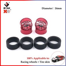 고무 휠 타이어 업그레이드 부품 25mm RC 자동차 교체 Wltoys 1/28 K969 K989 용 액세서리 4, K969-R-94, 1개