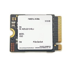 SAMSUNG 삼성 512GB SSD M.22230 30mm PM991a NVMe PCIe Gen3 x4 MZ9LQ512HBLU 표면 프로 스팀 데크용 솔리드 스테이트 드라이브 D