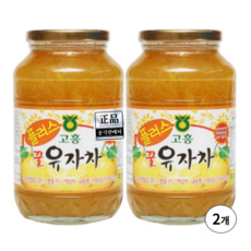 고흥특산 농협 100% 국산 벌꿀 유자차, 2개입, 1세트, 1kg, 1kg