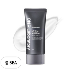 씨앤피 옴므랩 유브이컷 마일드 선크림 SPF 50+ PA++++, 50ml, 5개