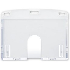 Japan Open Kogyo name badge case rigid horizontal for ID cards 10 sheets NX104 분명한, 1개