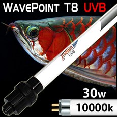 웨이브포인트 UVB 수중등 30 40w/수족관 어항 수조 아로와나 조명 램프 금용 태닝 열대어 관상어 횟집 활어, 1개
