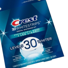 크레스트 3D 화이트닝 치아 미백 30레벨 스트립 LED 라이트 포함 (Crest 3D Whitestrips with LED), 1개 - crestcr4