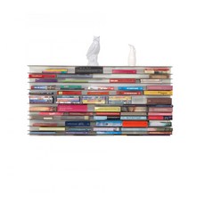 Spectrum 페이퍼월 bookshelf 북쉘프 120x60cm 화이트 연예인 벽걸이책장 인테리어 독일직구