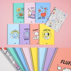 방탄 BT21 중고등 스프링노트 10개묶음 (캐릭터랜덤), 단일상품