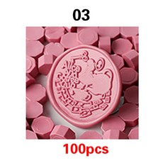 100 PCs 씰링 도장 스탬프 비즈 스크랩북 재료 결혼식 생일 파티 초대장 DIY 장식, 03