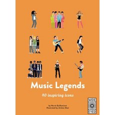 40 Inspiring Icons: Music Legends: Meet 40 Pop and Rock Stars Hardcover, Wide Eyed Editions