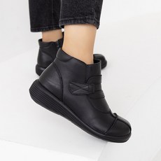 제이슈 천연소가죽 기모안감 내리 앵클부츠 4cm