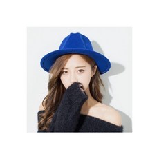 페도라 겨울 모직 여성모자 트렌디큐트 상큼 챙이큰 챙이있는모자 여성잉글랜드 젊은느낌 재즈 모자