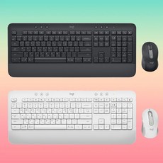  [국내정품] 로지텍 코리아 시그니처 MK650 무선키보드마우스세트, 화이트 