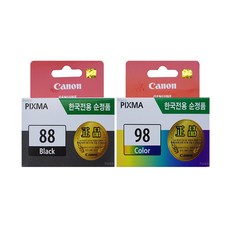 캐논정품잉크 PG-88+CL-98 세트, PG-88(검정)+CL-98(칼라), 1세트