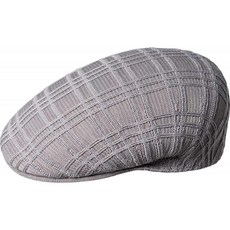 KANGOL (캔 골) 액세서리 모자 Rib Check 504 Flat Cap Grey 남성 [병행 수입품]