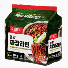 요리하다 불맛 짜장라면 130g, 15개
