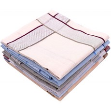 독일직배송 트랜지노 남성 가방 가방 6팩 패브릭 가방 면 40x40cm 원단 가방 픽 남성 손수건 컬러풀 코튼 가방 수건 세트 기