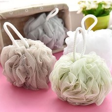 M.H 튼튼한 대왕 샤워볼60g 4color, 1개, 화이트