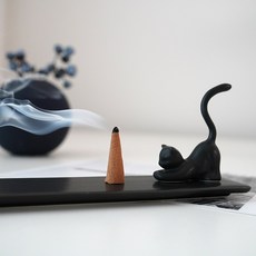 도자기 고양이 인센스홀더 향꽂이