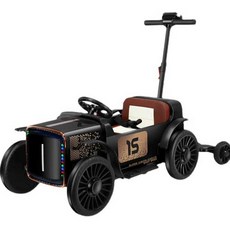 전동 푸쉬카 클래식 자동차 조카 선물 클래식 자동차, 화이트 + 12V7A