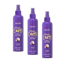 오지 미라클 컬 스프레이 젤 Aussie Miracle Curls 2nd Day Curl Activator Spray Gel, 3개, 251ml