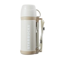 스타벅스 FFW 브라운 워드마크 보온병 1000ml, 1개