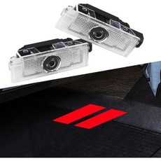 닷지 챌린저용 2Pcs 도어 라이트 로고 2015현재 퍼들 자동차 프로젝터 제공 LED 웰컴 프로젝션 램프 액세서리