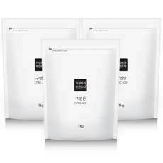 가성비가브랜드다 구연산 다목적세제 지퍼백, 1kg, 3개