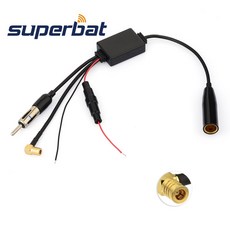 Superbat FM/AM to DAB/DAB + 자동차 라디오 공중 안테나 변환기 신호 분배기 + 증폭기 Sony DAB|통신용 안테나|, 1개, 단일, 단일