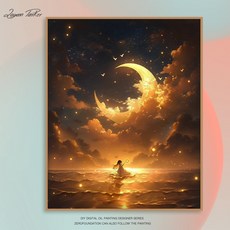 코지하루 DIY 명화그리기 유화 그림 그리기 아크릴화 지브리E 30x40 (B548) 1개 상품 이미지