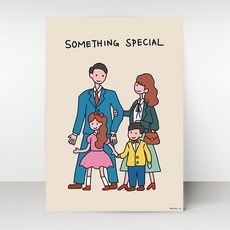 뚜뚜아트 가족 포스터 신혼집 아기방 아이방 인테리어 그림 감성 포스터, 21. Something special