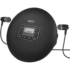 CCHKFEI HOTT CD204 휴대용 CD 플레이어 Discman Walkman 컴팩트 플레이어 CD 플레이어 헤드폰이있는 휴대용 MP3 CD 플레이어 오디오 북용 Antishock 음악 듣기 어린이를위한 언어 학습 성인 (블-65467, 단일옵션, 01.204 흰색