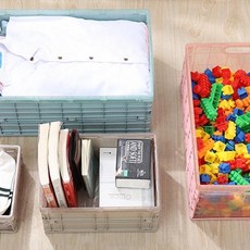접이식 보관 다용도정리함, 접이식 보관 다용도정리함 대형_카키