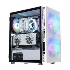 PTX505636화이트 H230 [대양케이스] RGB 강화유리 (미들타워), 단일옵션