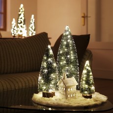 비에메종 크리스마스 LED 리모컨 미니트리 40SET (40+30+20cm)_추가8%할인, 40세트(40+30+20cm)
